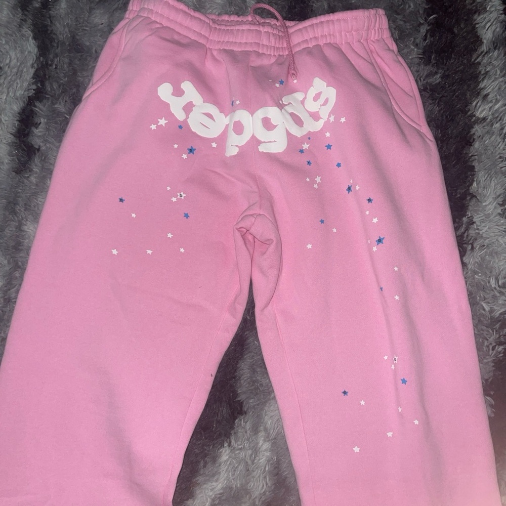 Pink Joggers with Star Design